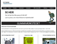 Tablet Screenshot of gummivaerkstedet.dk